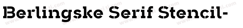 Berlingske Serif Stencil字体转换